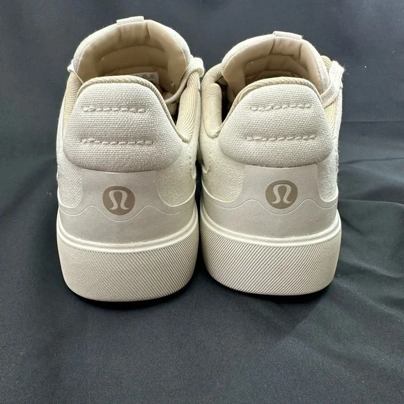 Lululemon Athletica Cityverse Cotton Canvas Bone  Sneakers 8 NEW - Picture 4 of 5